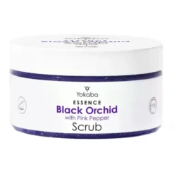 Yokaba Essence Black Orchid with Pink Pepper scrub z rozświetlającymi drobinkami do ciała i dłoni 250 g