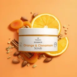 Yokaba Essence Scrub peeling do ciała z rozświetlającymi drobinkami Orange & Cinnamon 250 g