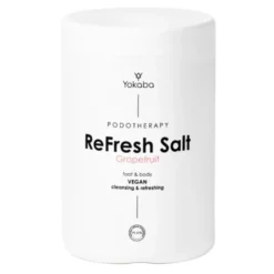 Yokaba Podotherapy ReFresh Salt Grapefruit profesjonalna intensywnie zmiękczająca sól do kąpieli stóp 1000 g