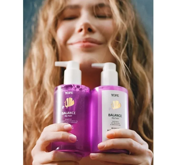 Yope Bounce My Hair Balance szampon do przetłuszczającej się skóry głowy z kwasami 300ml
