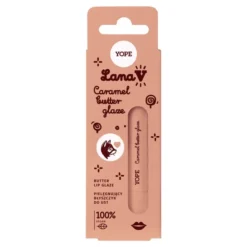 Yope Lana V pielęgnujący błyszczyk do ust Caramel Butter Lip Glaze 8 ml