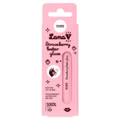 Yope Lana V pielęgnujący błyszczyk do ust Strawberry Butter Lip Glaze 8 ml