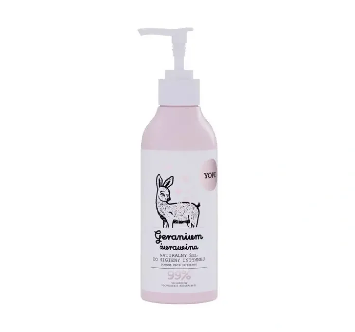 Yope Naturalny żel do higieny intymnej Geranium Żurawina 300ml