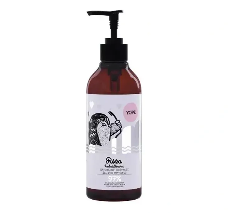 Yope Naturalny żel pod prysznic Róża 400ml