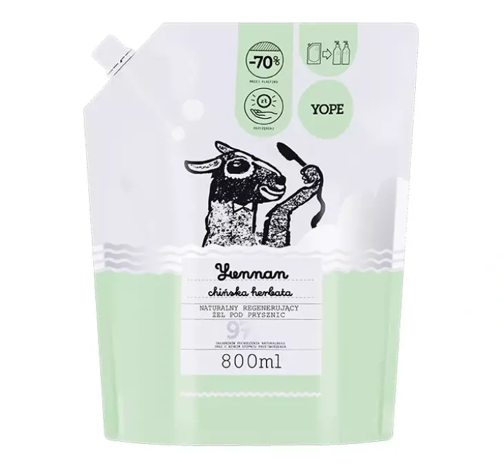 Yope Naturalny żel pod prysznic Yunnan refill 800ml