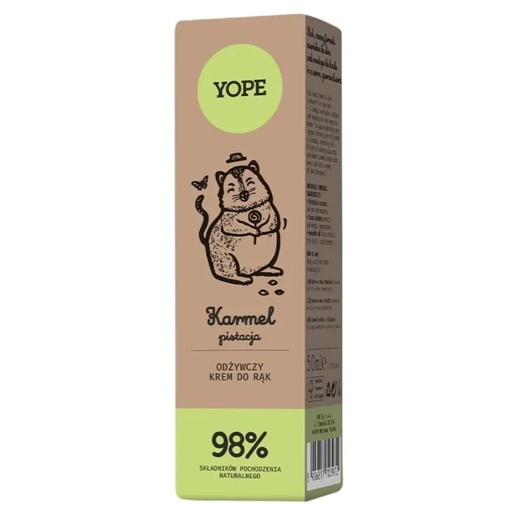 Yope odżywczy krem do rąk Karmel i Pistacja 50 ml
