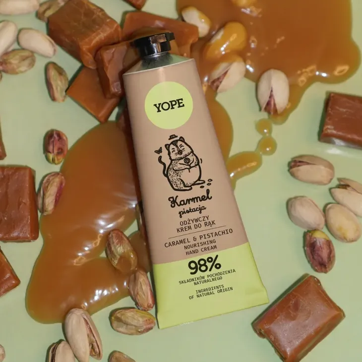 Yope odżywczy krem do rąk Karmel i Pistacja 50 ml