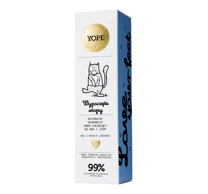 Yope Wypoczęte Stopy naturalny naprawczy krem chłodzący do nóg i stóp 75ml