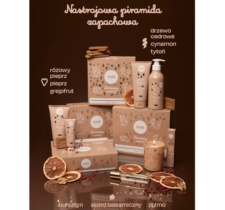 Yope Zimowy nastrój zestaw prezentowy woda toaletowa spray 33 ml + balsam do ciała 150 ml