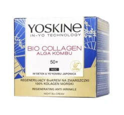 Yoskine Bio Collagen Alga Kombu regenerujący biokrem na zmarszczki na noc 50+ 50ml