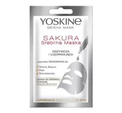 Yoskine Geisha Mask Sakura odżywcza srebrna maska w płachcie 20 ml