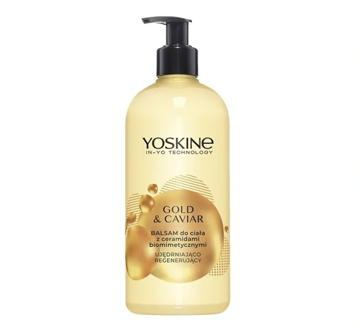 Yoskine Gold&Caviar balsam do ciała z ceramidami biomimetycznymi 400ml