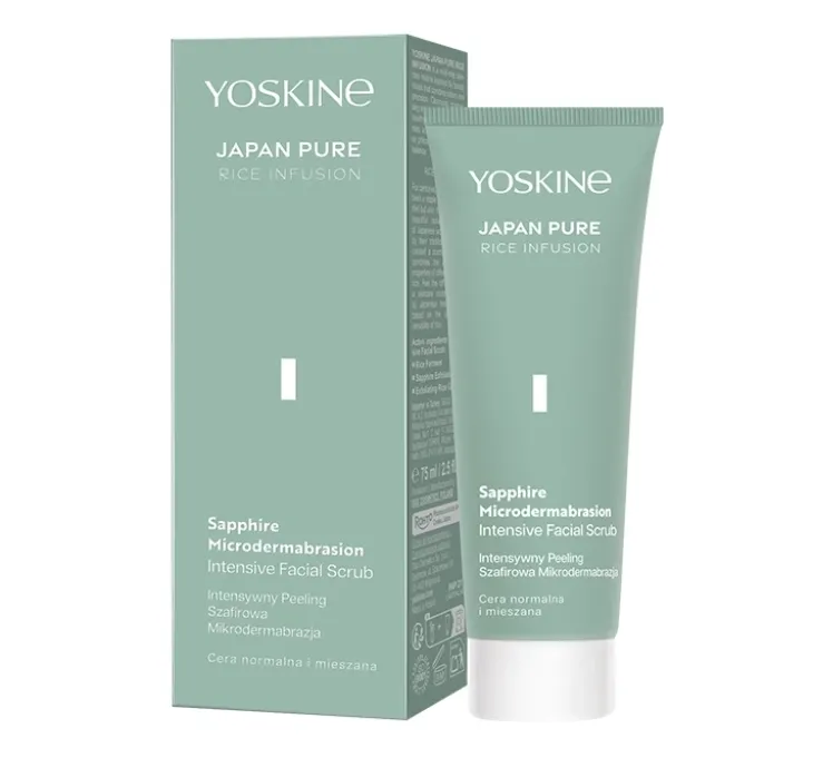 Yoskine Japan Pure intensywny peeling szafirowa mikrodermabrazja 75 ml