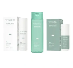 Yoskine Japan Pure Rice Infusion zestaw prezentowy do pielęgnacji twarzy serum 30 ml + krem 50 ml + esencja 200 ml