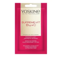 Yoskine Supreme-Vit B12 + C maska do twarzy w płachcie 1 sztuka