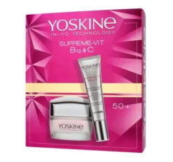 YOSKINE SUPREME-VIT B12 + C ZESTAW DO PIELĘGNACJI TWARZY 50+ KREM DO TWARZY + KREM POD OCZY