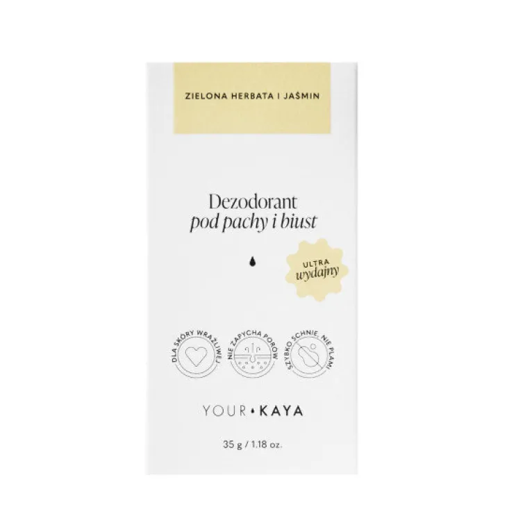Your Kaya dezodorant w kulce pod pachy i biust Zielona Herbata i Jaśmin 35ml