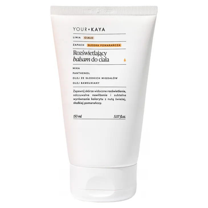 Your Kaya rozświetlający balsam do ciała Słodka Pomarańcza 150 ml
