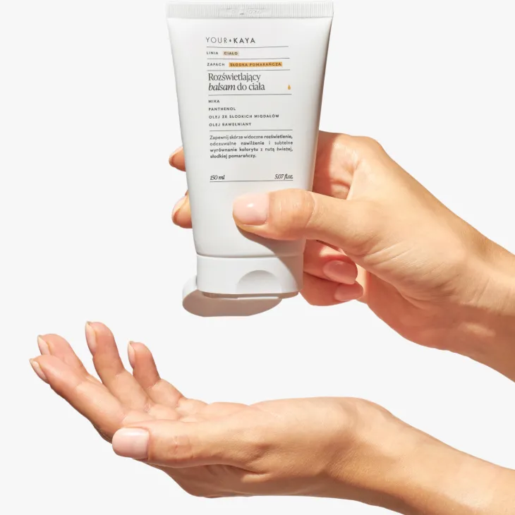 Your Kaya rozświetlający balsam do ciała Słodka Pomarańcza 150 ml