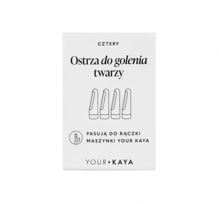 Your Kaya wymienne ostrza do golenia twarzy 4 sztuki