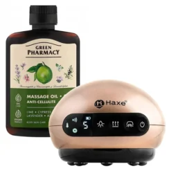 Zestaw Haxe elektryczna bańka antycellulitowa HX801 + Green Pharmacy olejek do masażu 200 ml