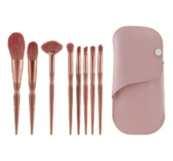 Zestaw pędzli do makijażu w etui 8 sztuk