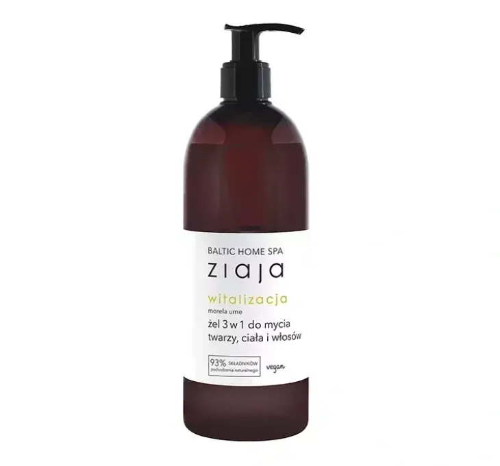 Ziaja Baltic Home Spa witalizacja żel 3w1 do mycia twarzy, ciała i włosów 500ml