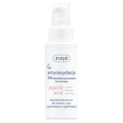 Ziaja Jagody Acai ekspresowe serum do twarzy i szyi wygładzająco-ujędrniające 50 ml