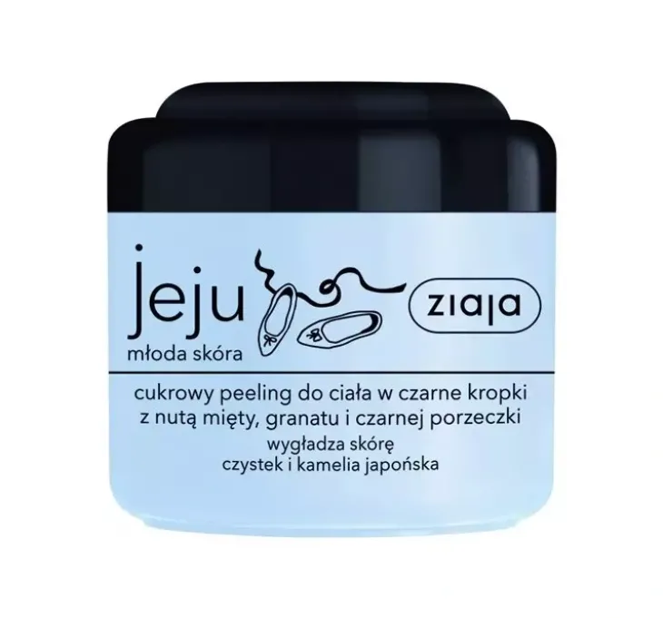 Ziaja Jeju cukrowy peeling do ciała w czarne kropki 200ml