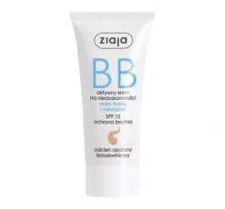Ziaja krem BB na niedoskonałości skóry tłustej i mieszanej SPF15 odcień opalony brzoskwiniowy 50 ml