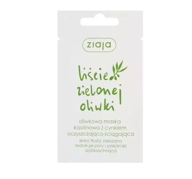 Ziaja Liście Zielonej Oliwki maska z cynkiem oczyszczająca 7ml