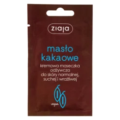 Ziaja Masło Kakaowe kremowa maseczka odżywcza do skóry normalnej, suchej i wrażliwej 7 ml