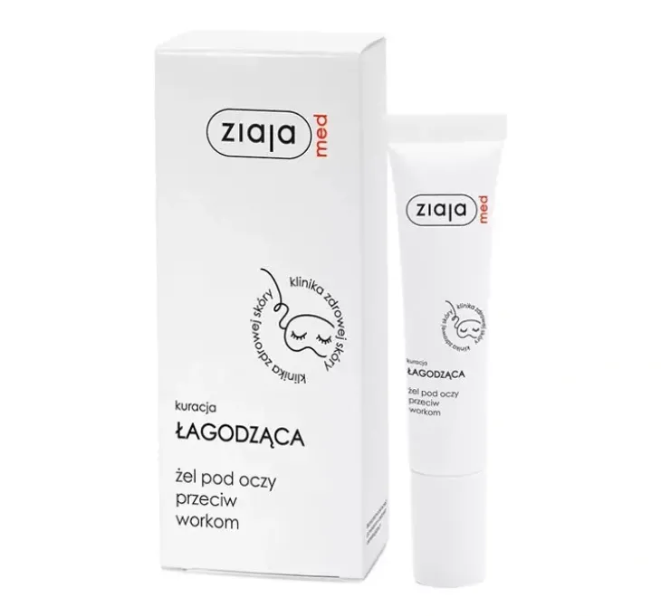 Ziaja Med Kuracja Łagodząca żel pod oczy przeciw workom 15 ml