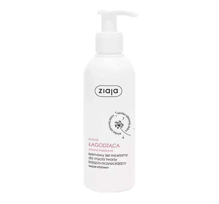 Ziaja Med Kuracja Łagodząca zmiany trądzikowe kremowy żel micelarny do mycia twarzy kojąco-oczyszczający 200 ml