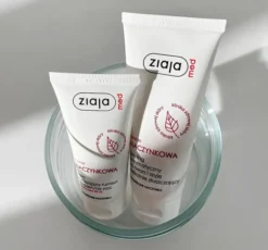 Ziaja Med Kuracja Naczynkowa peeling enzymatyczny do twarzy i szyi na rozszerzone naczynka 75 ml