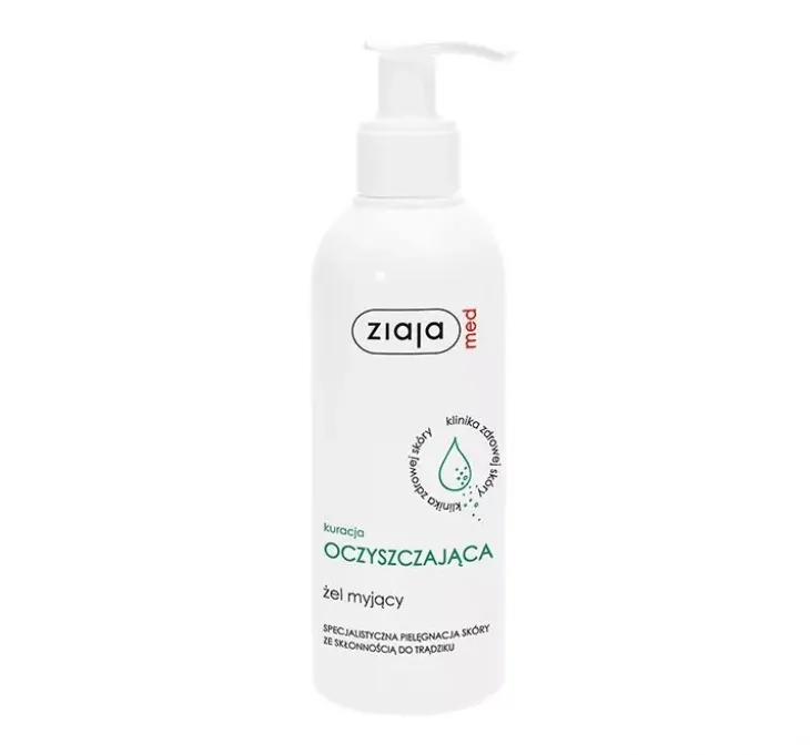 Ziaja Med Kuracja Oczyszczająca żel myjący do skóry ze skłonnością do trądziku 200 ml
