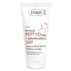 Ziaja Med Kuracja PEPTYDowa + antyoksydacja SAP regenerujący krem do twarzy na dzień SPF30 dla skóry suchej, cienkiej i osłabionej 50 ml