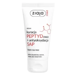 Ziaja Med Kuracja PEPTYDowa + antyoksydacja SAP regenerujący krem do twarzy na noc dla skóry suchej, cienkiej i osłabionej 50 ml