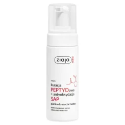 Ziaja Med Kuracja PEPTYDowa + antyoksydacja SAP pianka do mycia twarzy dla skóry suchej, cienkiej i osłabionej 150 ml