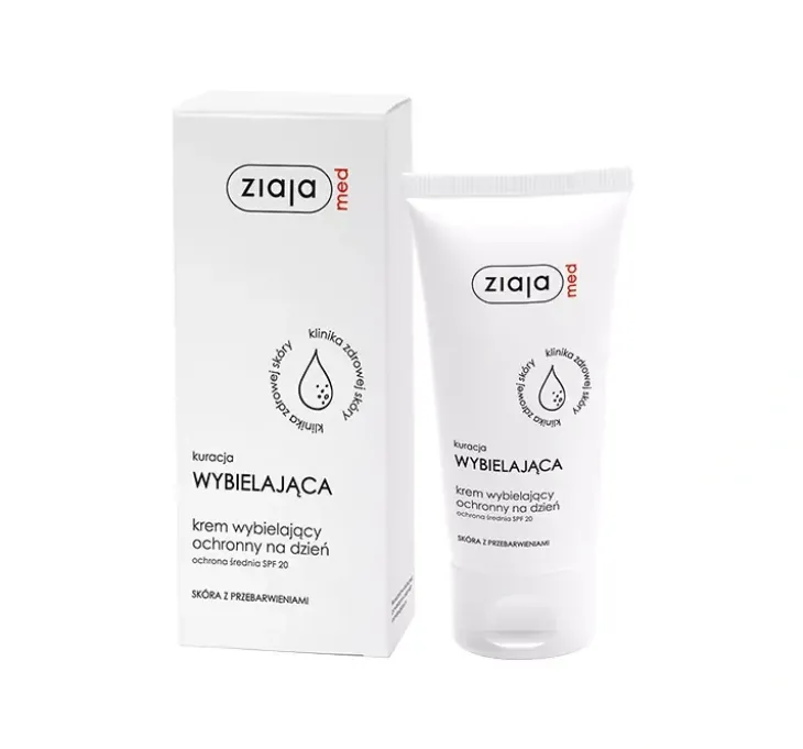 Ziaja Med Kuracja Wybielająca krem wybielający na dzień SPF20 na przebarwienia 50 ml