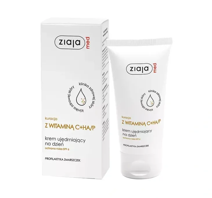 Ziaja Med Kuracja z witaminą C+HA/P krem ujędrniający na dzień SPF6 50 ml