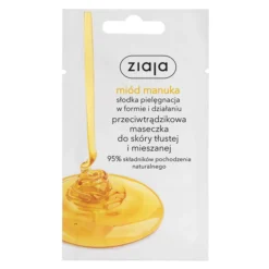 Ziaja Miód Manuka przeciwtrądzikowa maseczka do skóry tłustej i mieszanej 7 ml