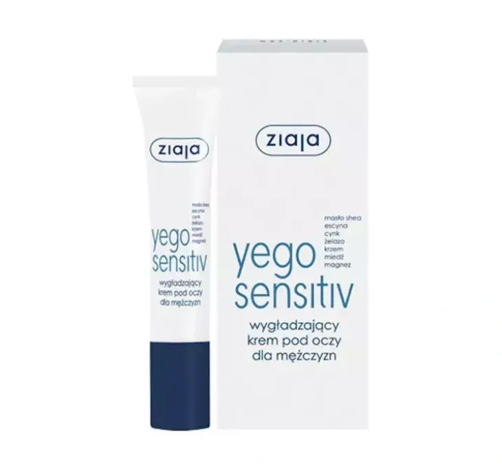 Ziaja Yego Sensitiv wygładzający krem pod oczy dla mężczyzn 15 ml