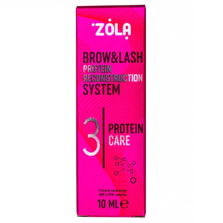 ZOLA Brow&Lash Protein Reconstruction System 3 Protein Care preparat do laminacji brwi i rzęs 10 ml