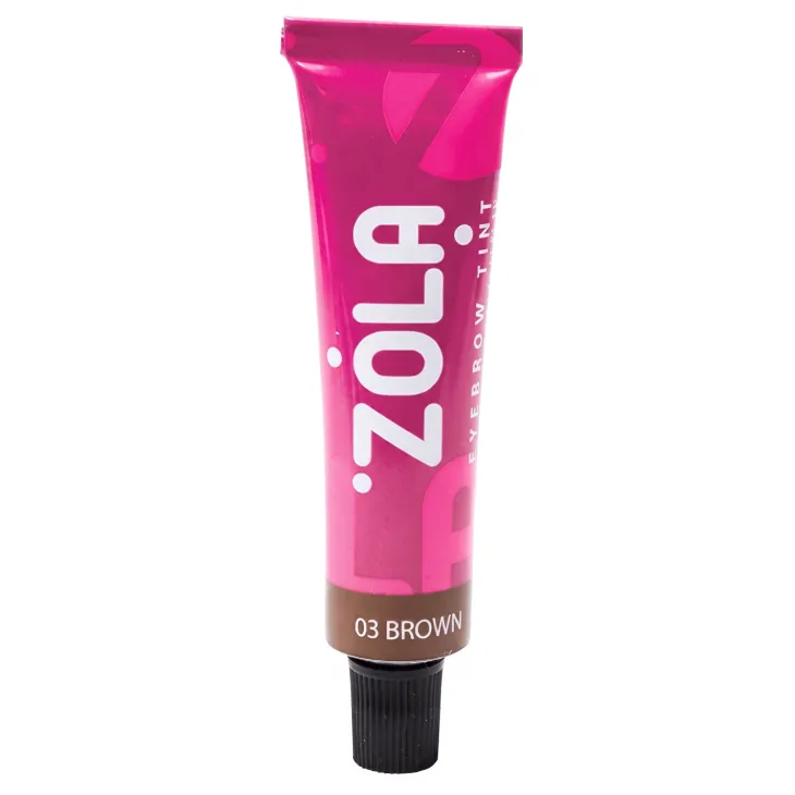 ZOLA Eyebrow Tint farba do brwi z kolagenem 03 Brown 15 ml