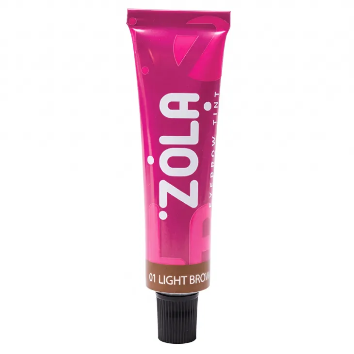 ZOLA Eyebrow Tint farba do brwi z kolagenem 01 Light Brown 15 ml